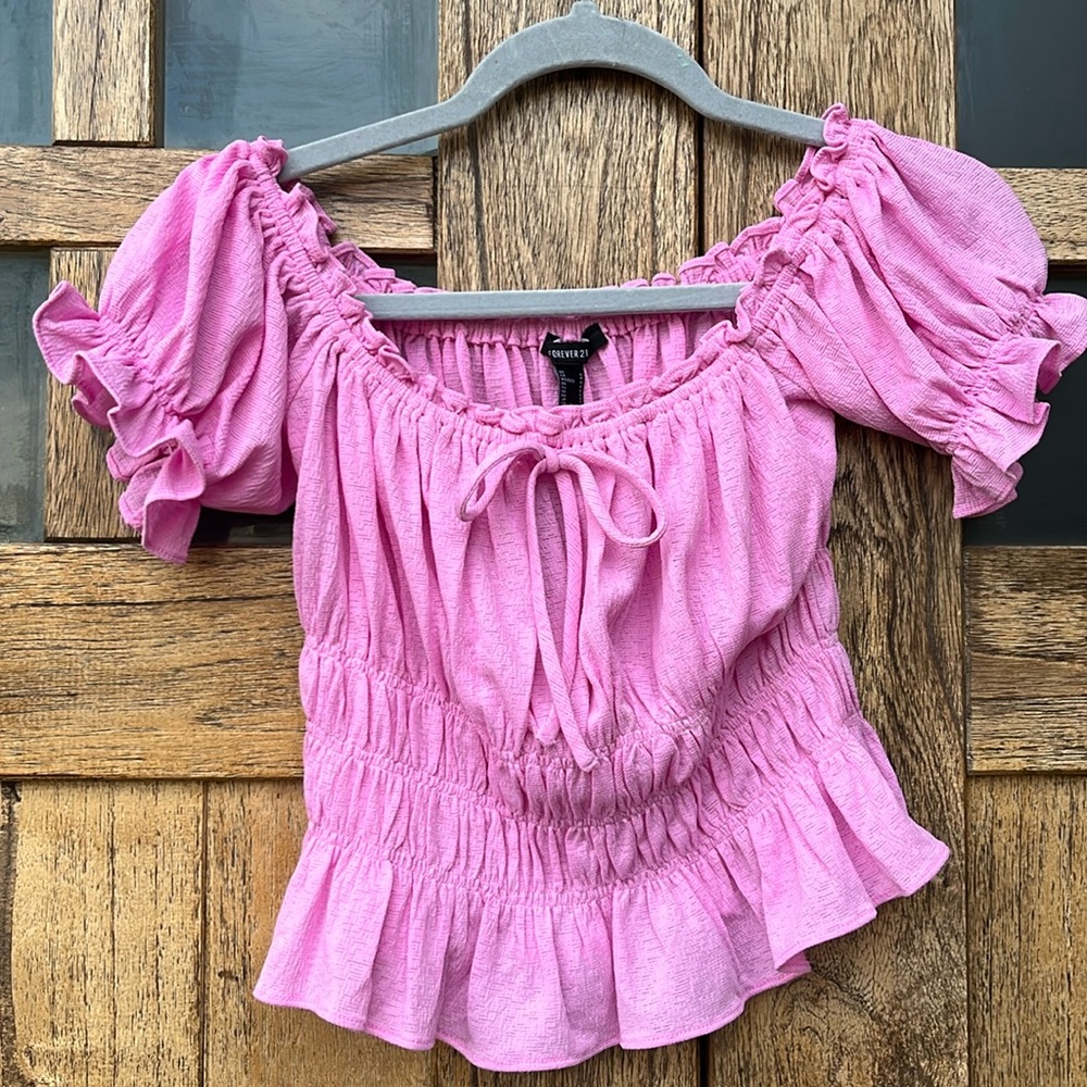Off the shoulder crop top